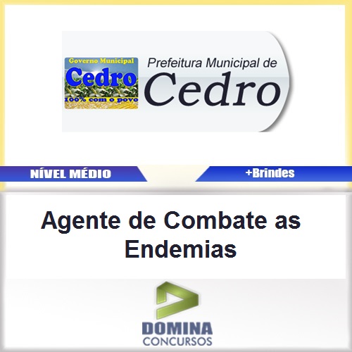 Apostila Prefeitura de Cedro Agente Combate Edemias