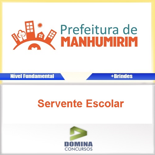 Apostila Manhumirim MG 2017 Servente Escolar PDF