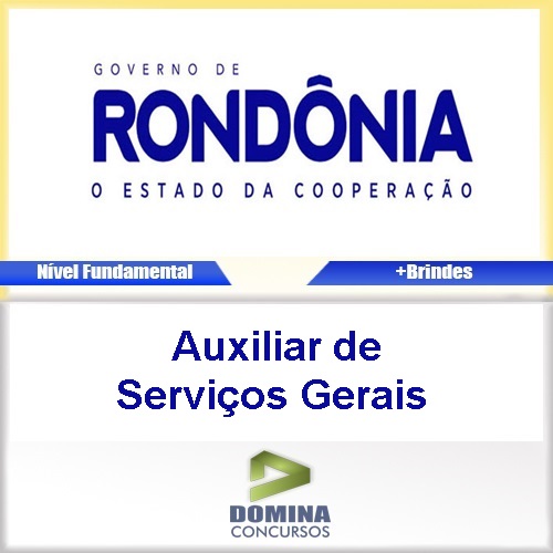 Apostila SESAU RO 2017 Auxiliar de Serviços Gerais