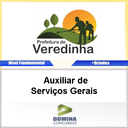 Apostila Veredinha MG 2017 Auxiliar de Serviços Gerais