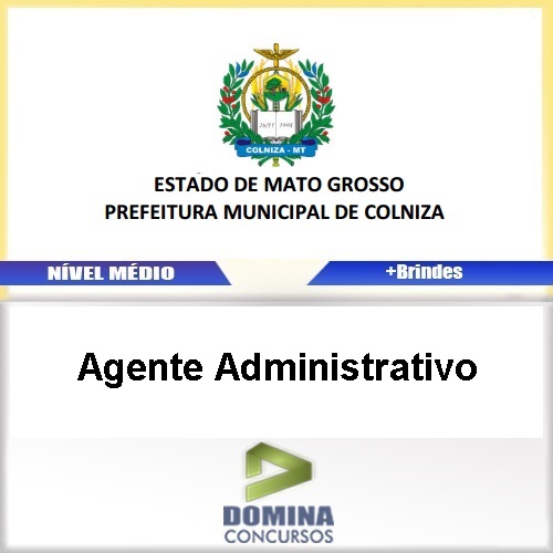 Apostila Concurso Colniza 2017 Agente Administrativo