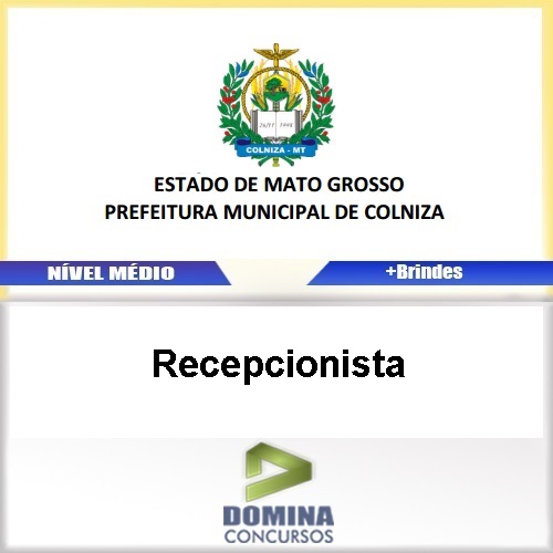 Apostila Concursos Colniza 2017 Recepcionista PDF