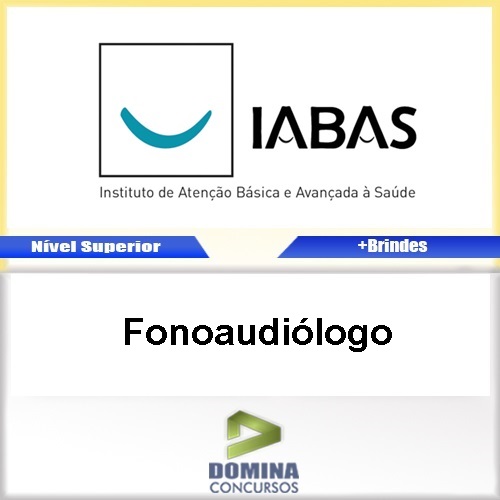 Apostila Concurso IABAS SP 2017 Fonoaudiólogo