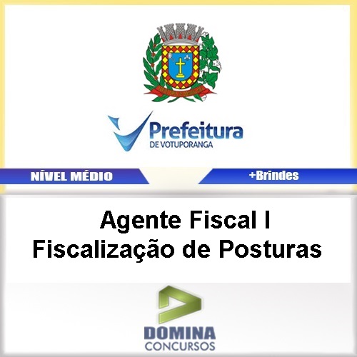 Apostila Votuporanga 2017 Agente Fiscalização Posturas