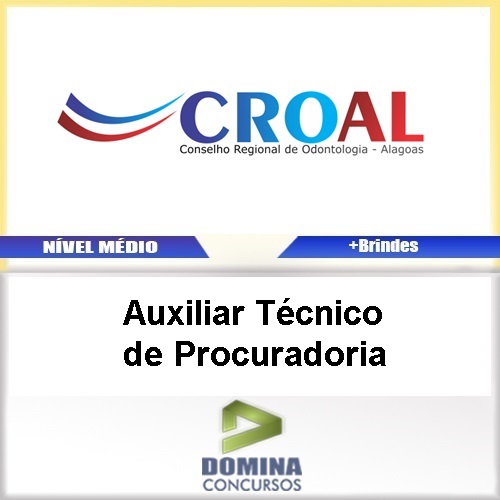 Apostila CRO AL 2017 Auxiliar Técnico de Procuradoria