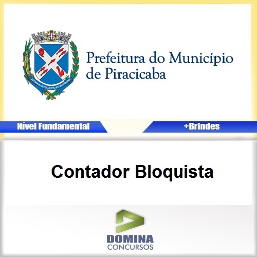 Apostila Piracicaba SP 2017 Contador Bloquista