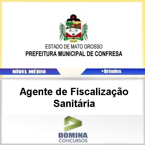 Apostila Confresa MT 2017 AGT de Fiscalização Sanitária