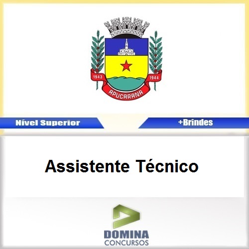 Apostila Apucarana PR 2017 Assistente Técnico