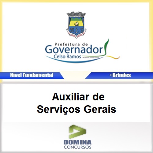 Apostila Celso Ramos SC 2017 Auxiliar de Serviços Gerais