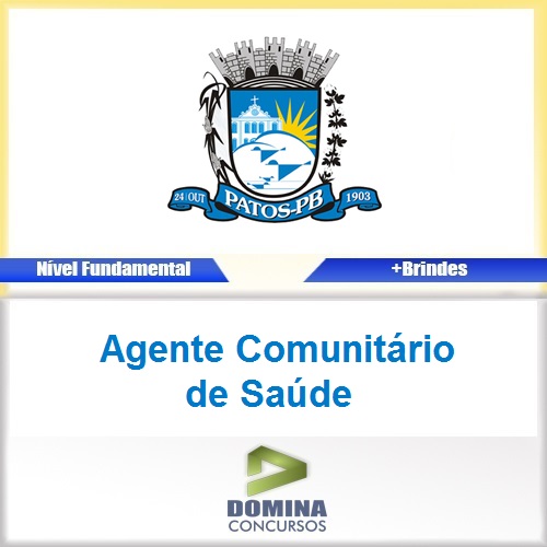 Apostila Patos PB 2017 Agente Comunitário de Saúde