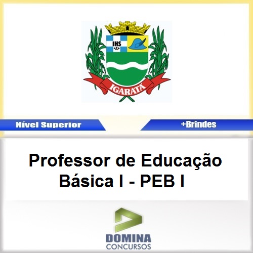 Apostila Igaratá SP 2017 PROF de EDU Básica I PEB I