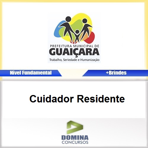 Apostila Guaiçara SP 2017 Cuidador Residente