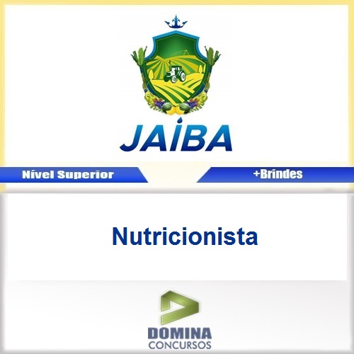 Apostila Concurso Jaíba MG 2017 Nutricionista