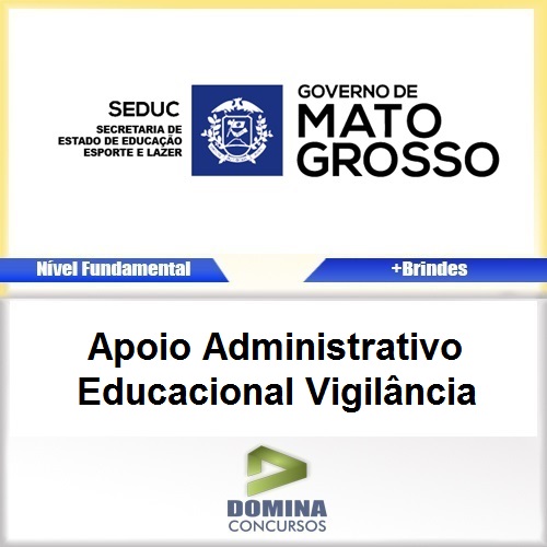 Apostila SEDUC MT 2017 Apoio EDU Vigilância PDF