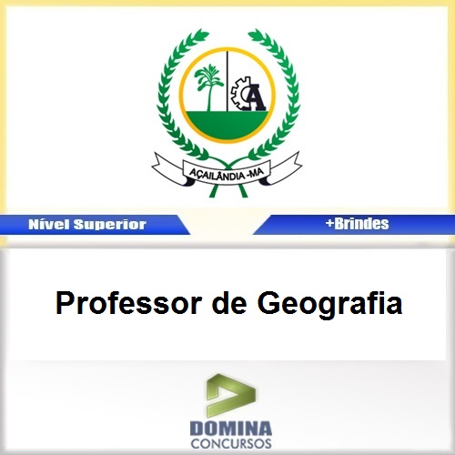 Apostila Açailândia MA 2017 Professor de Geografia