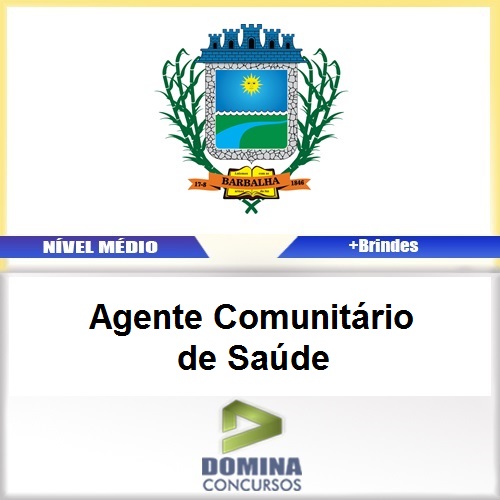 Apostila Barbalha CE 2017 Agente Comunitário de Saúde