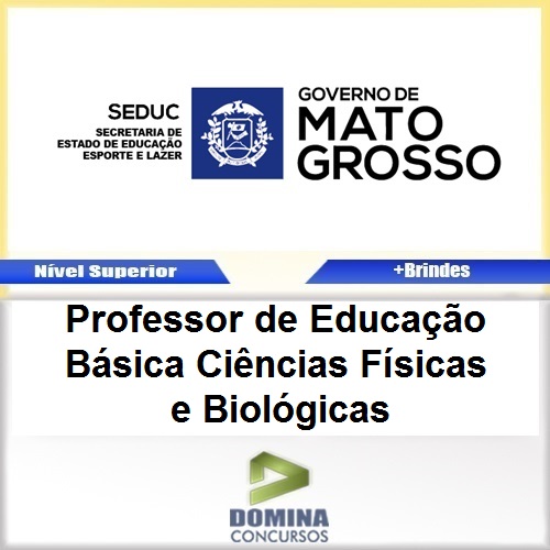 Apostila SEDUC MT 2017 PROF Ciências Físicas Biológicas