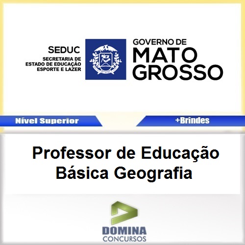 Apostila SEDUC MT 2017 Professor de Geografia