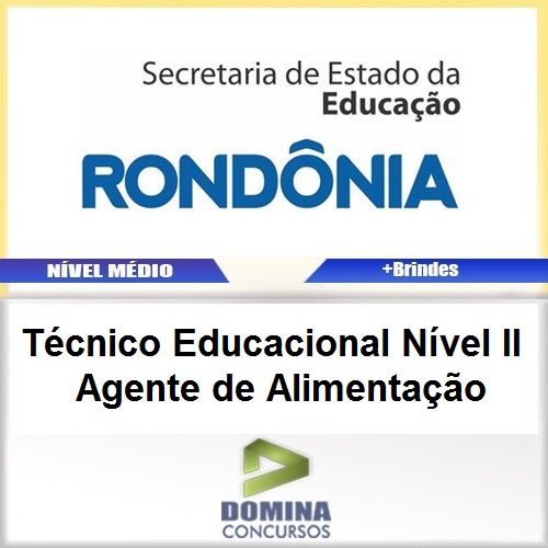 Apostila SEDUC RO 2017 TEC EDU Agente de Alimentação