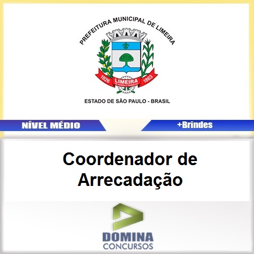 Apostila Limeira SP 2017 Coordenador de Arrecadação