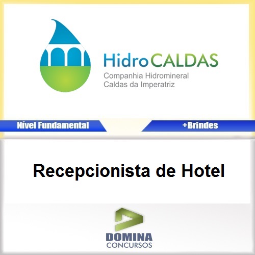 Apostila HidroCALDAS SC Recepcionista de Hotel