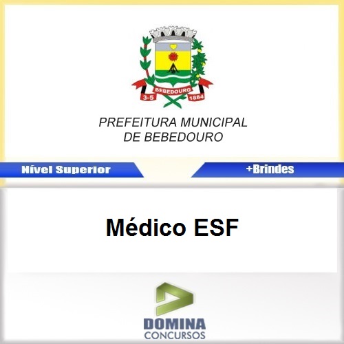 Apostila Concurso Bebedouro SP 2017 Médico ESF