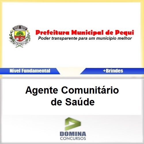 Apostila Pequi MG 2017 Agente Comunitário de Saúde