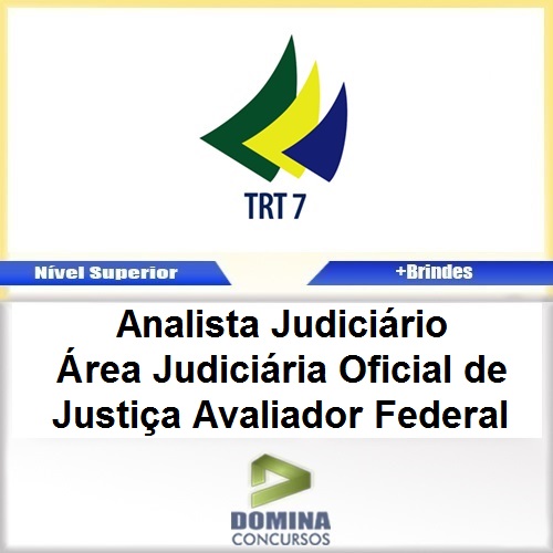 Apostila TRT 7 2017 Oficial de Justiça Avaliador Federal