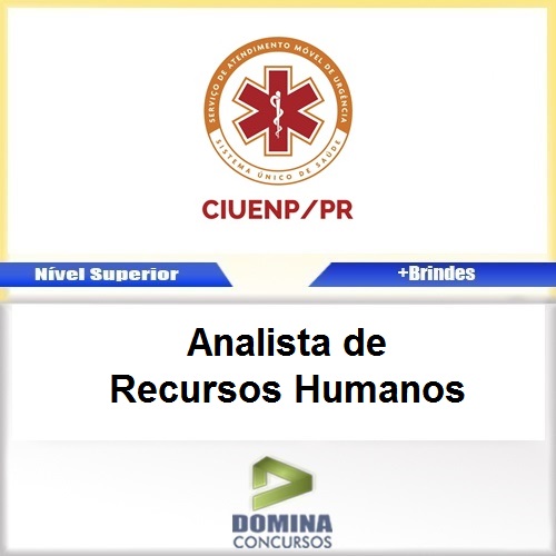 Apostila CIUENP SAMU 2017 Analista de RH PDF