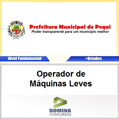 Apostila Pequi MG 2017 Operador de Máquinas Leves