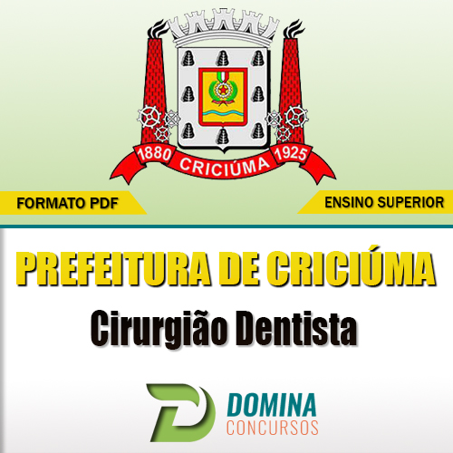 Apostila Concurso Criciúma SC 2017 Cirurgião Dentista