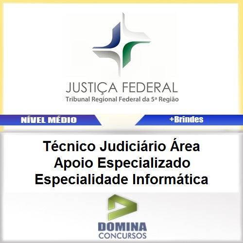 Apostila TRF 5 Regiao 2017 TEC JUD Apoio Informática