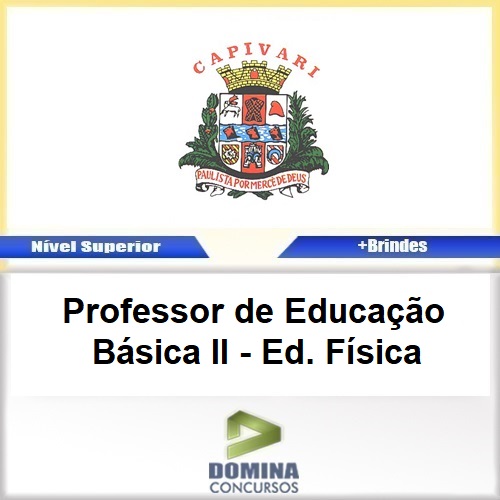 Apostila Concurso Pref Capivari SP Professor II Ed Física