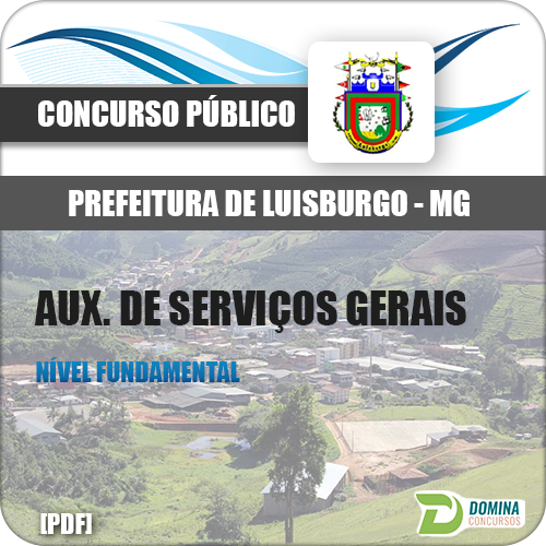 Apostila Luisburgo MG 2017 Auxiliar de Serviços Gerais