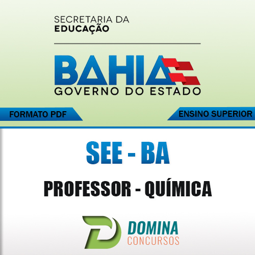 Apostila Concurso SEE BA 2017 Professor de Química R$29,99