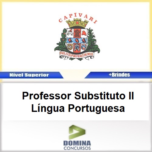 Apostila Pref Capivari SP 2017 PROF Substituto II Português