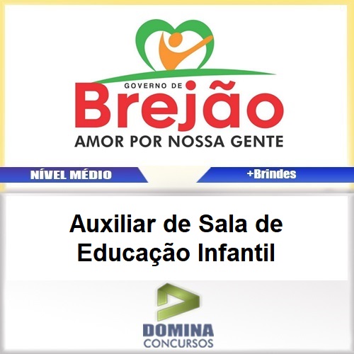 Apostila Brejão PE 2017 Auxiliar de Sala de Educação Infantil