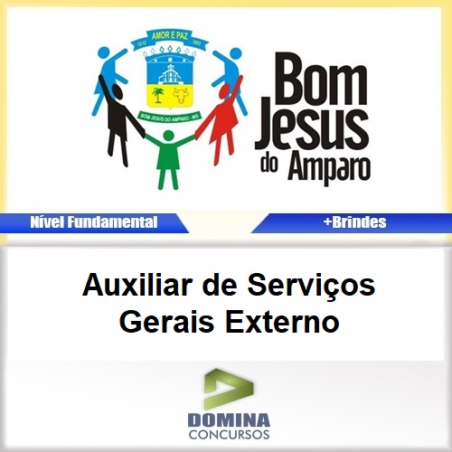 Apostila Bom Jesus Amparo MG Auxiliar de Serviços Gerais Externo