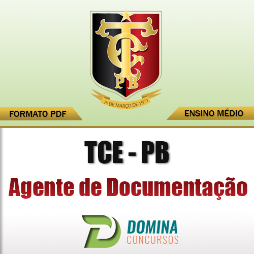 Apostila Concurso TCE PB 2017 Agente de Documentação Download