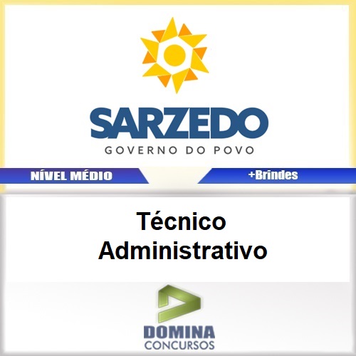 Apostila Concurso Sarzedo MG 2018 Técnico Administrativo