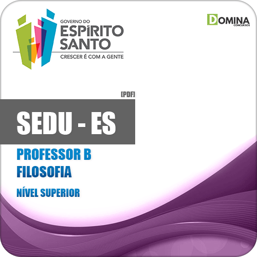 Apostila SEDU ES 2018 Professor B Filosofia