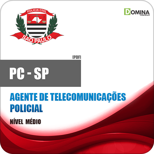 Livro Concurso PC SP 2018 Agente de Telecomunicações