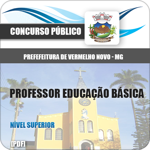 Apostila Vermelho Novo MG 2018 Professor Educação Básica