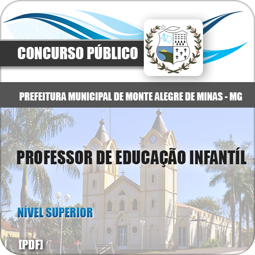 Apostila Monte Alegre Minas MG 2018 Professor Educação Infantíl