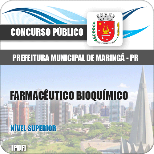 Apostila Pref Maringá PR 2018 Farmacêutico Bioquímico