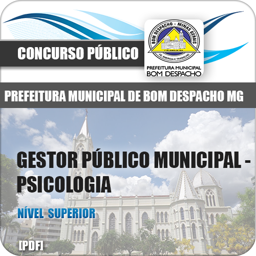 Apostila Bom Despacho MG 2018 Gestor Público Psicologia