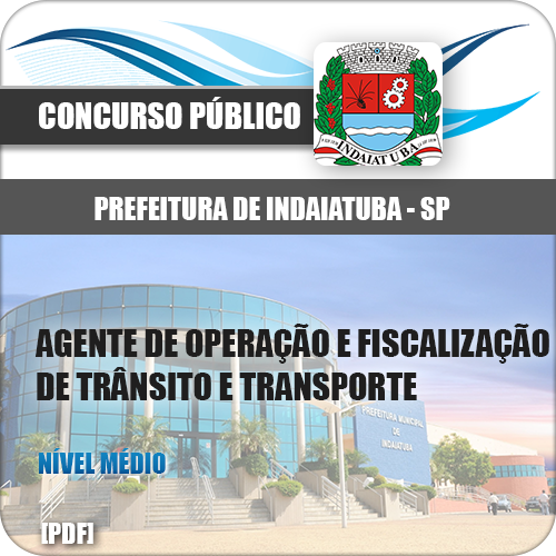 Apostila Indaiatuba SP 2018 Agt Fiscalização Trânsito