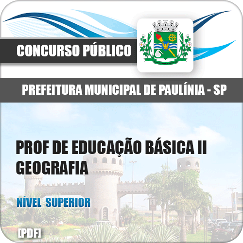 Pref Paulínia SP 2018 Prof de Educação Básica II Geografia