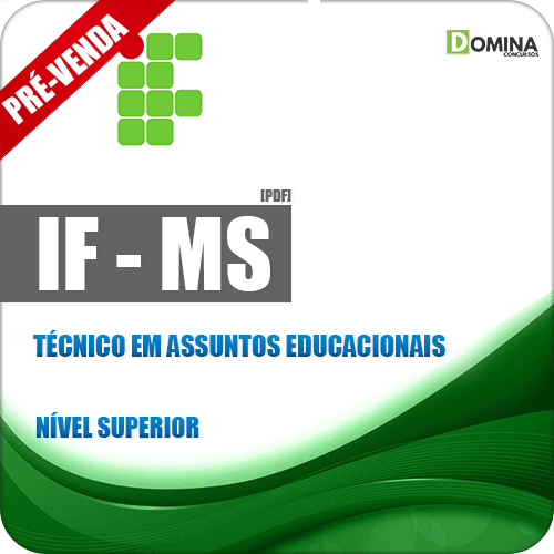 Apostila IFMS 2018 Técnico em Assuntos Educacionais