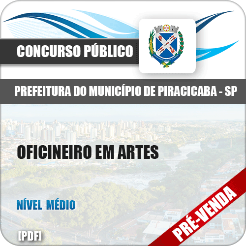 Apostila Pref Piracicaba SP 2018 Oficineiro em Artes